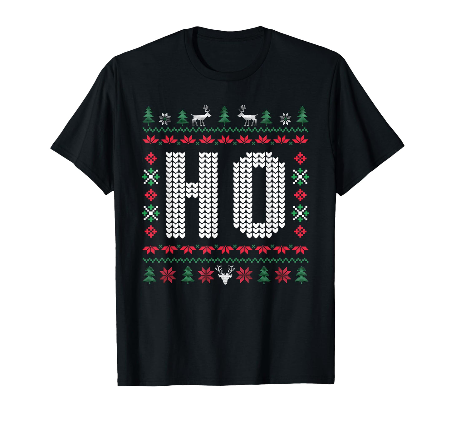 Ho Where's My Ho at Ugly Matching Couples Merry Christmas T-Shirt