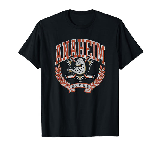 Anaheim Ducks Vintage Victory Black Licensed T-Shirt