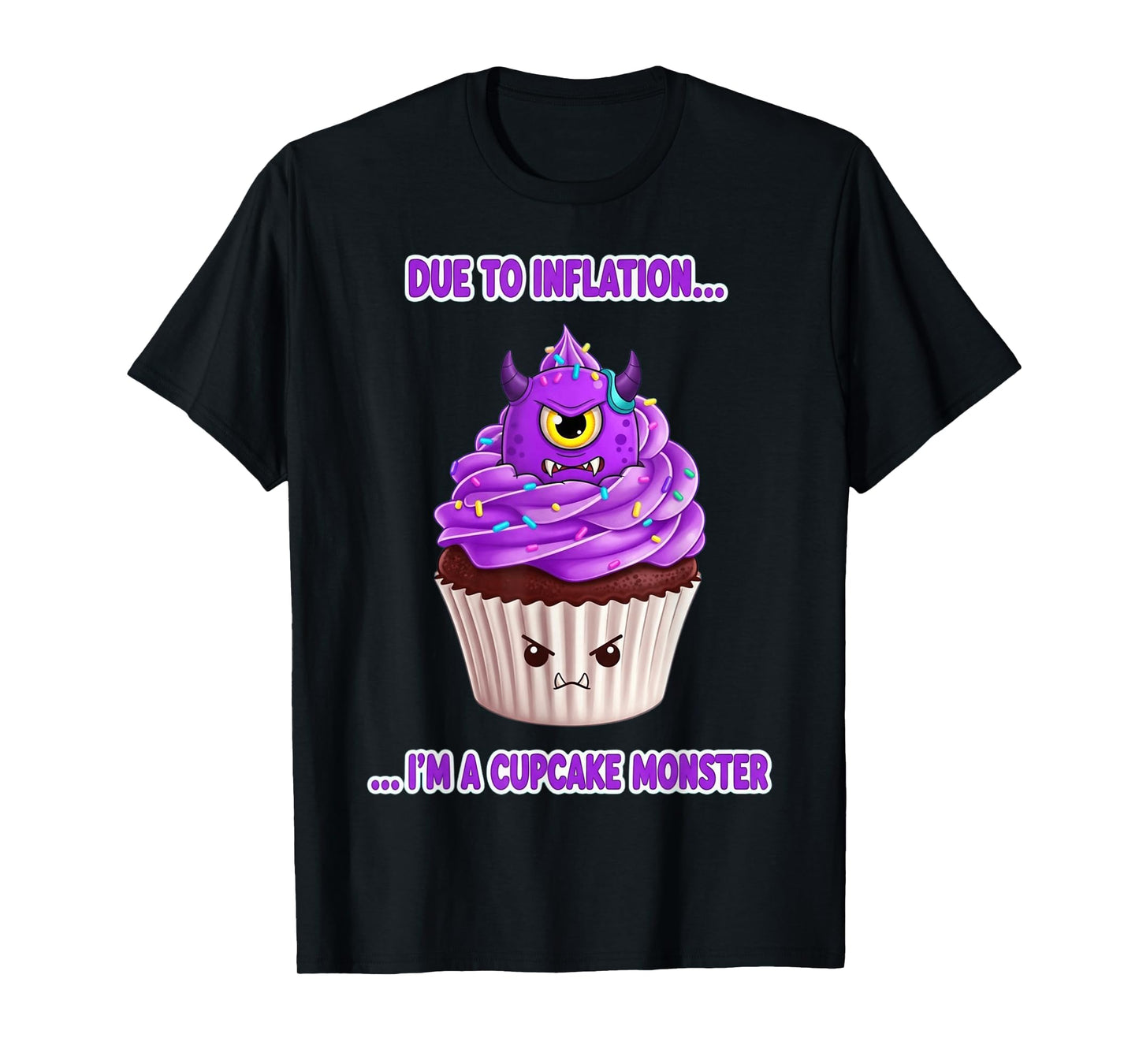 Cupcake Monster Halloween Costume Funny Halloween 2025 T-Shirt