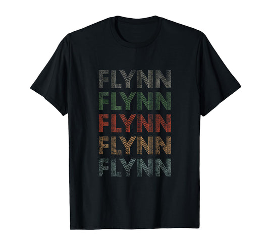 Flynn First Name Grunge Style Vintage Retro T-Shirt