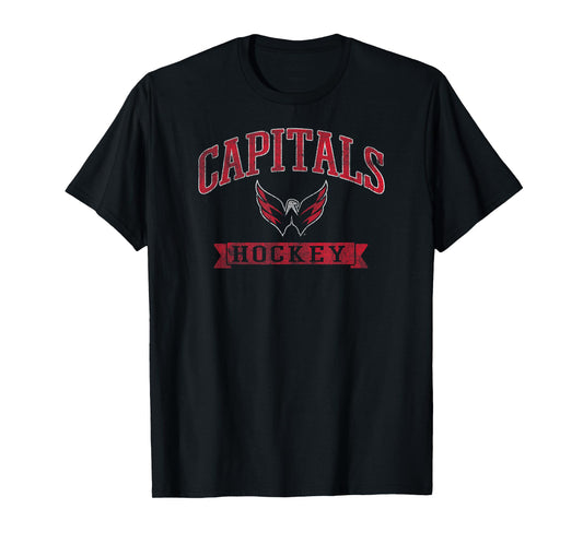 Washington Capitals Vintage Hockey Navy Officially Licensed T-Shirt