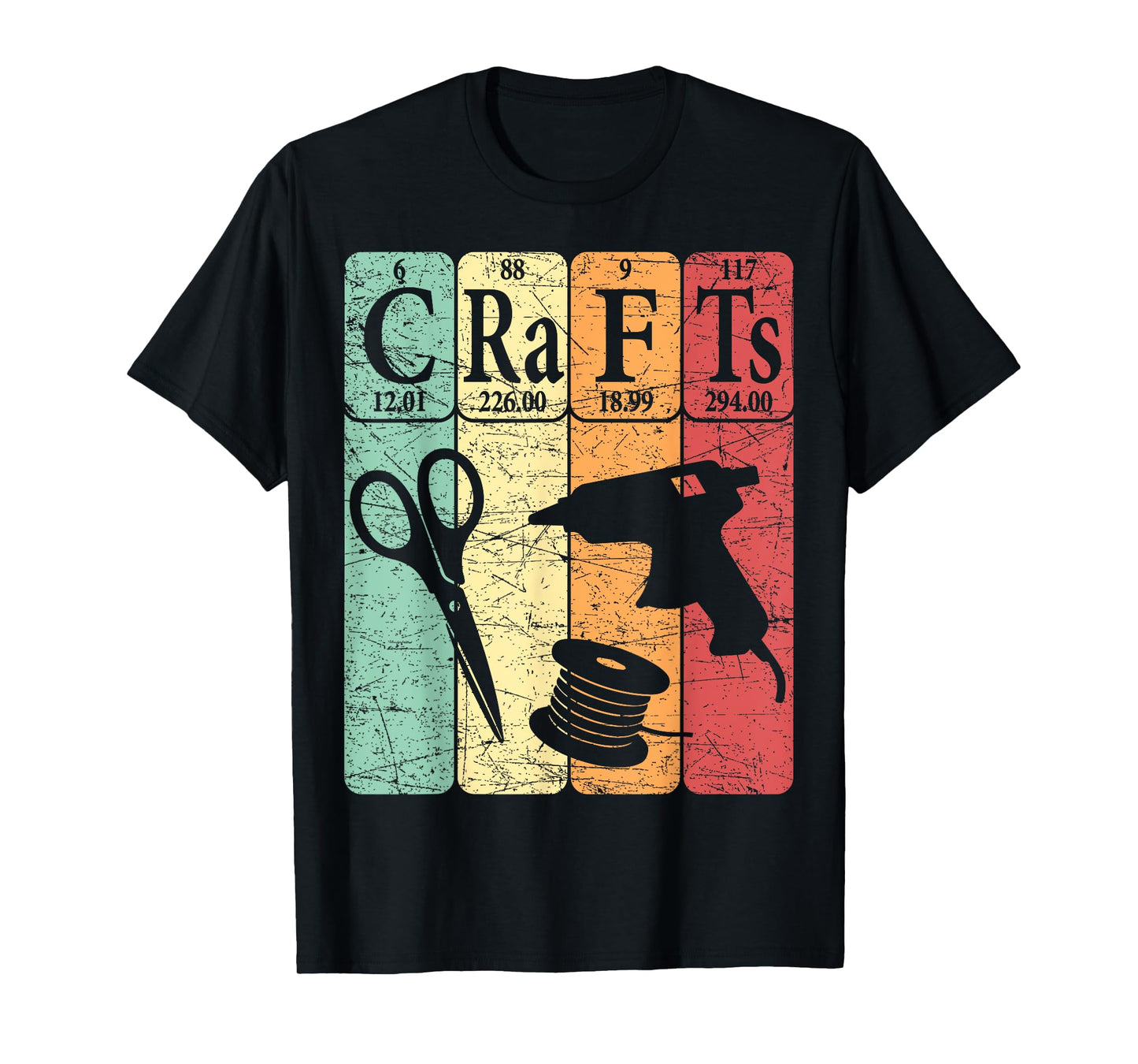 Crafts Periodic Table Elements Crafting Retro Crafter T-Shirt