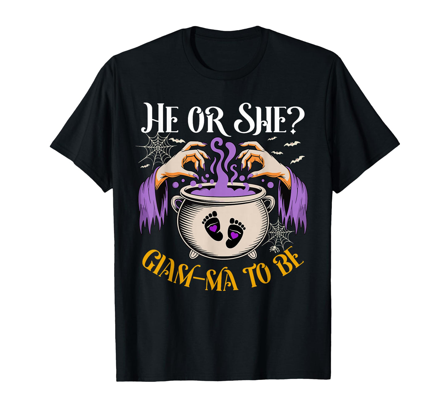 He Or She Glam Ma to Be Baby Reveal Halloween Costume T-Shirt