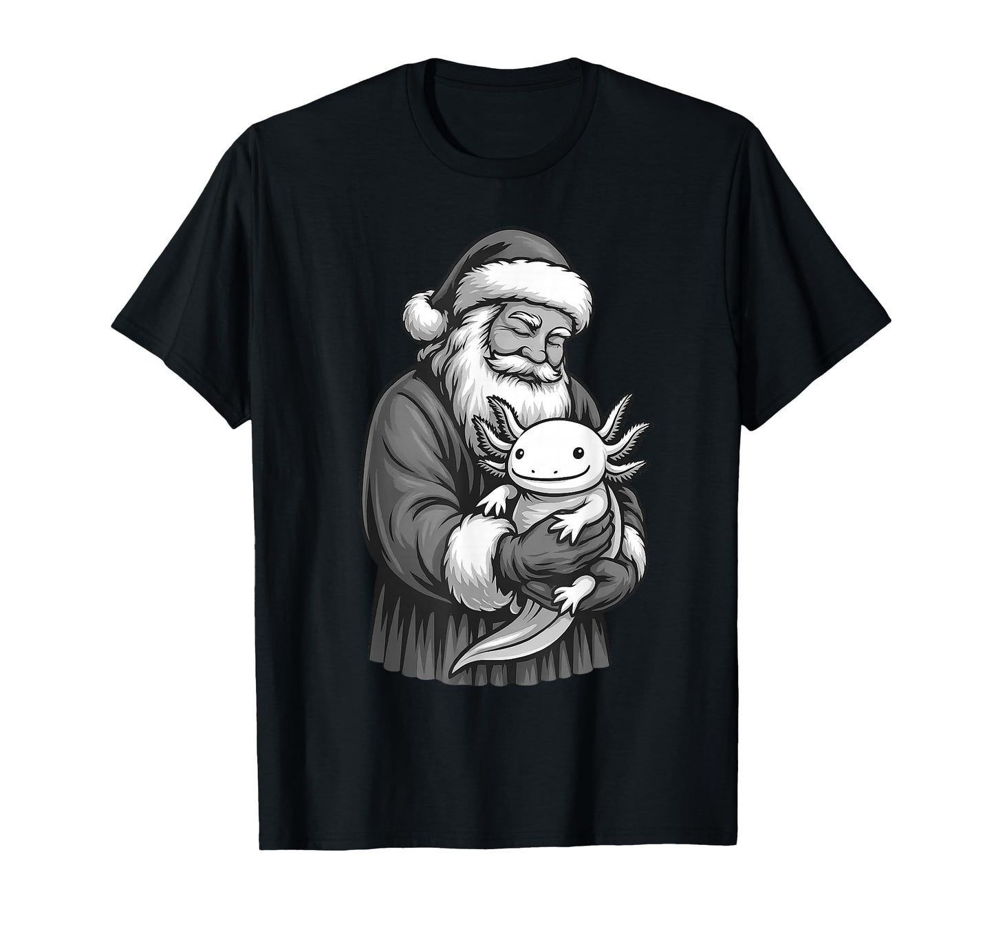 Axolotl Santa Claus Christmas Pet Lover T-Shirt