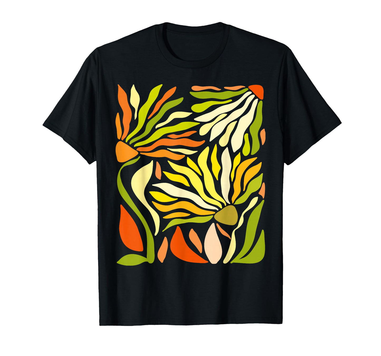 Flowers Boho Wildflowers Abstract Flower Art Vintage Floral T-Shirt