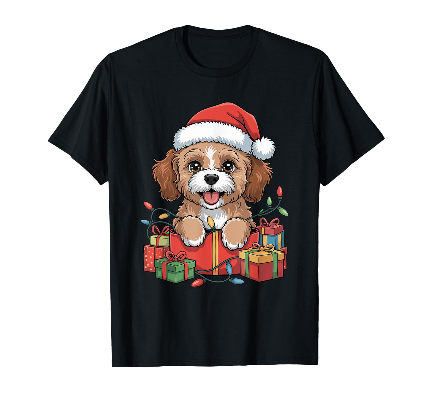 Cute Cavapoo Christmas Xmas Design Funny Dog Lover Holiday T-Shirt