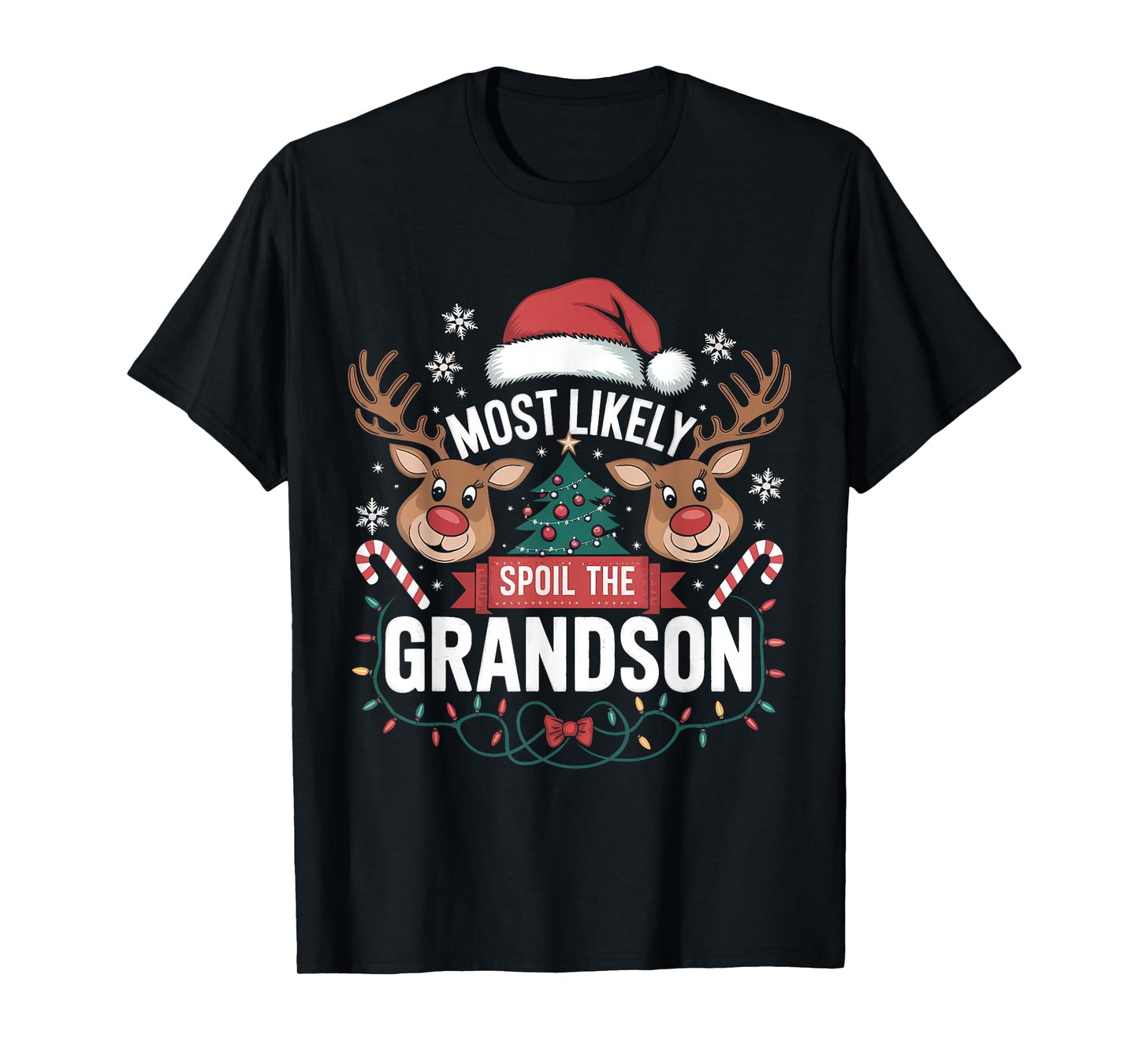 Most Likely to Spoil The Grandchildren Christmas Party Fun T-Shirt
