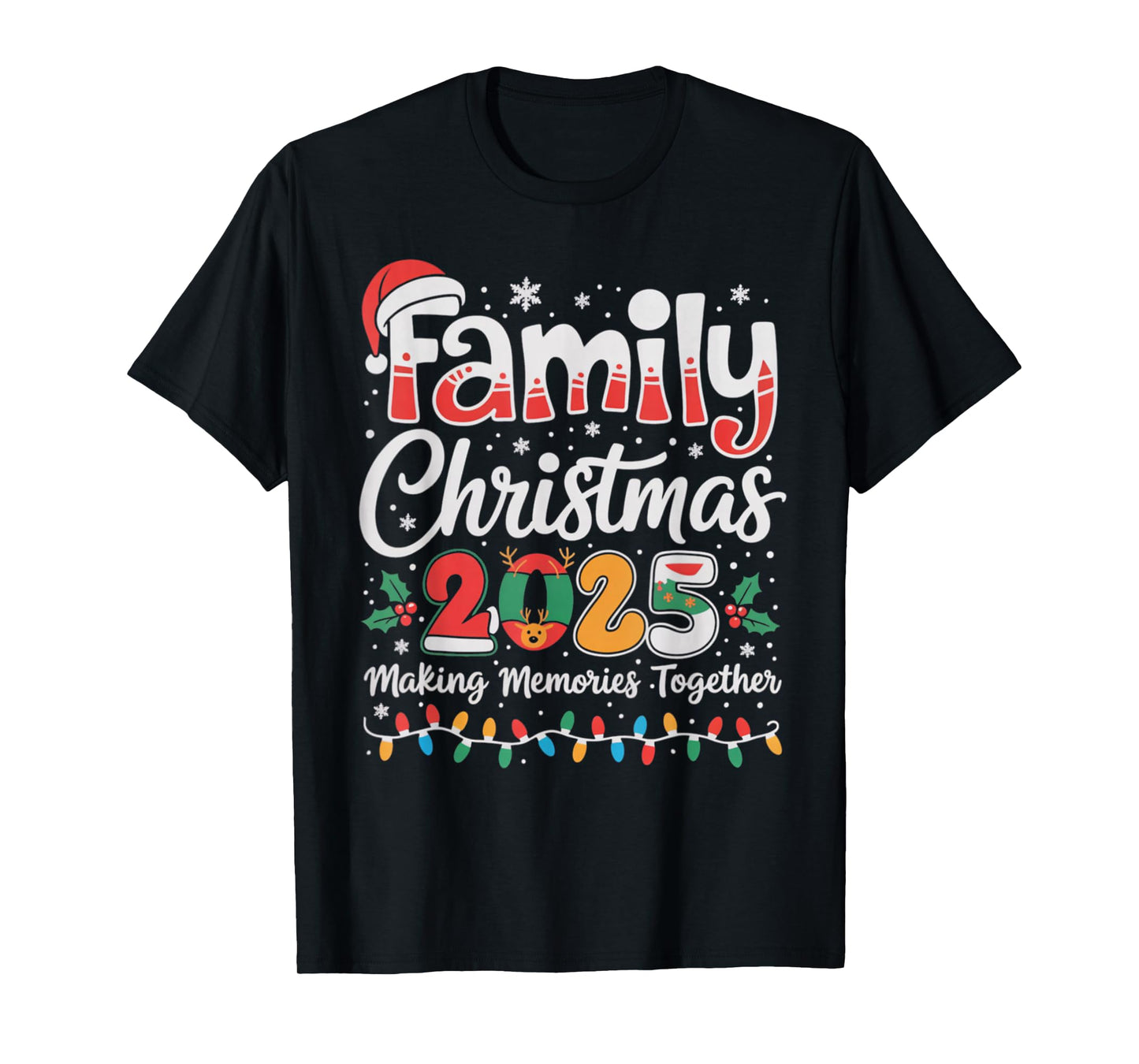 Family Christmas 2025 Matching Outfit Xmas Squad Santa Gifts T-Shirt