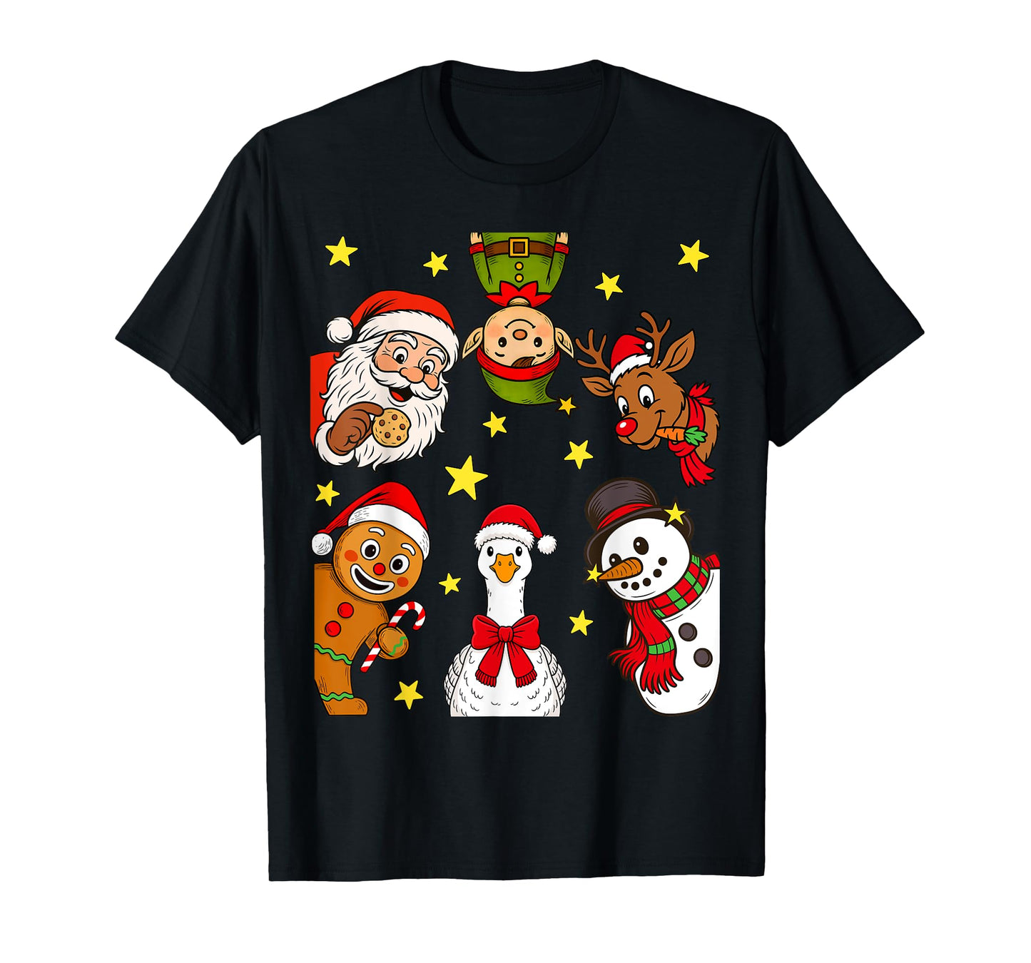 Christmas Squad Santa Elf Family Matching Pajamas Xmas T-Shirt