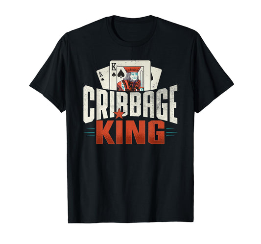 Cribbage Board Game Cribbage King Cribbage Player T-Shirt