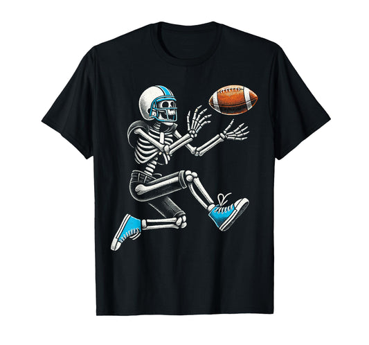 American Football Skeleton Halloween T-Shirt