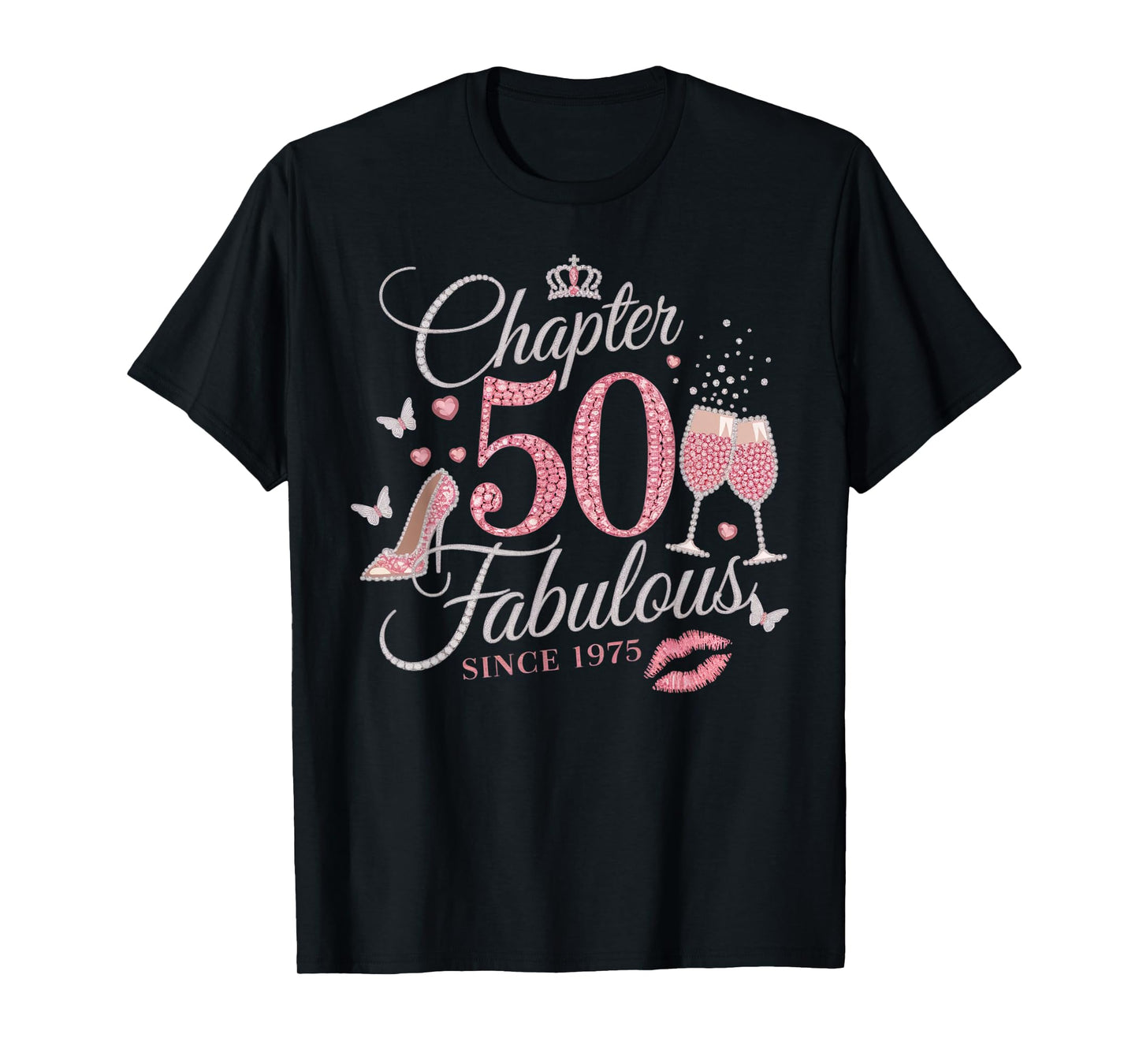 Chapter 50 Fabulous Since 1975 50th Birthday Women Girl T-Shirt