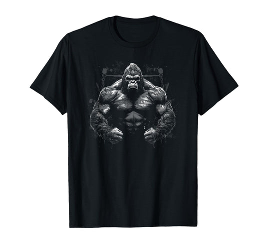 Gorilla Face Angry Growling Scary Silverback Gorilla T-Shirt
