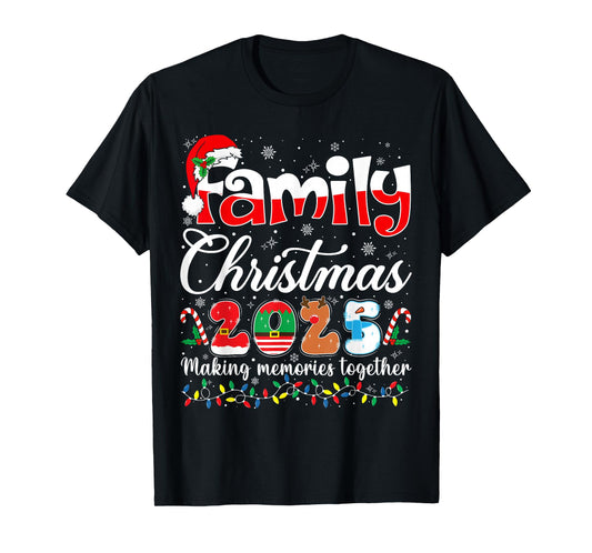 Family Christmas 2025 Matching Outfit Xmas Squad Santa T-Shirt