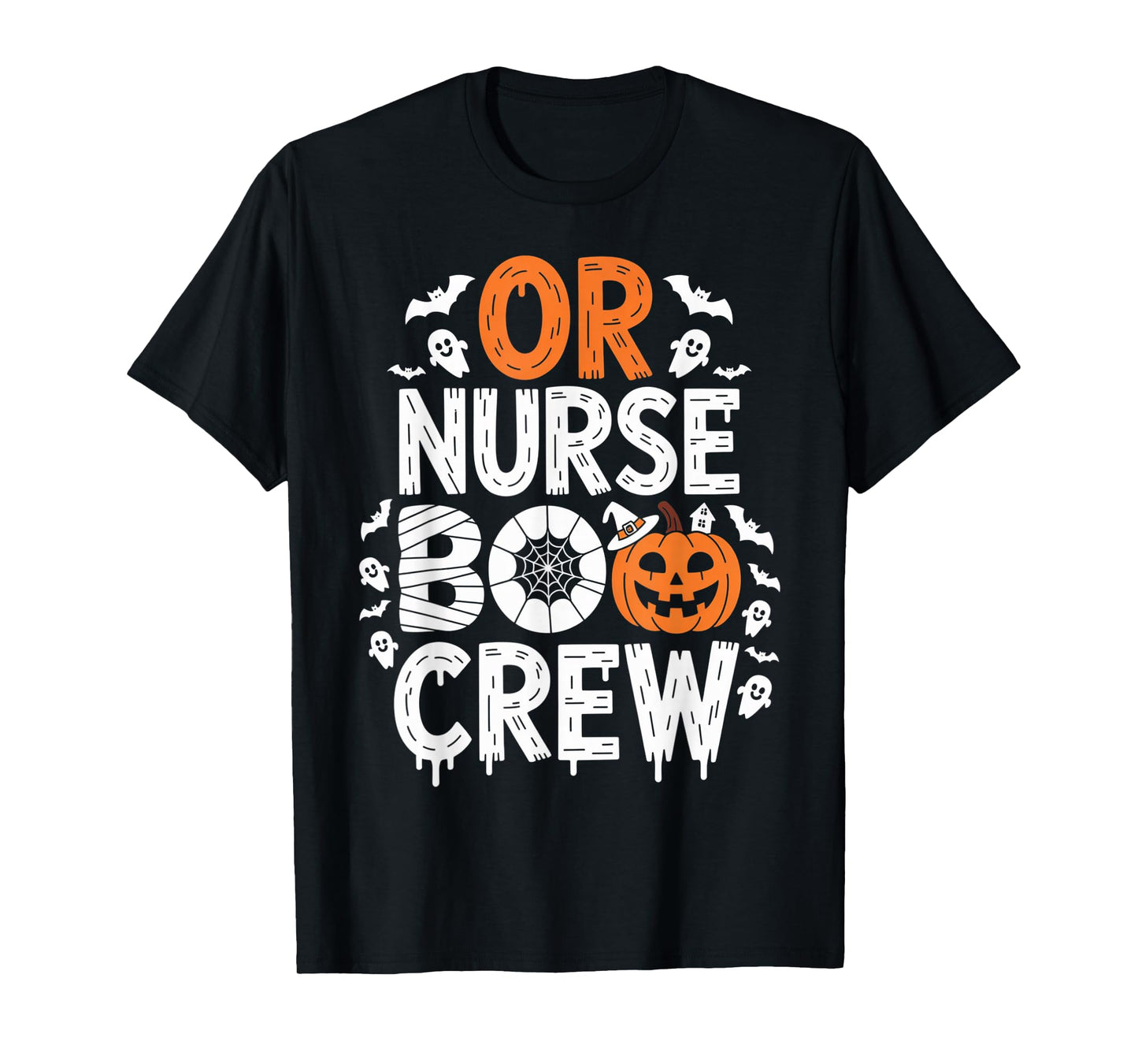 OR Nurse Boo Crew Matching Spooky Halloween Outfit T-Shirt