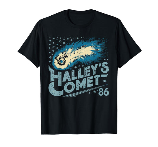 Retro Vintage 80's Halley's Comet Space Lover T-Shirt