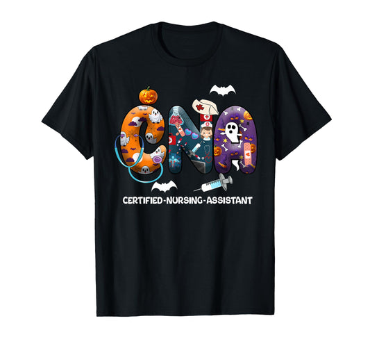 CNA Halloween Certified Nursing Assistant Nurse Halloween T-Shirt