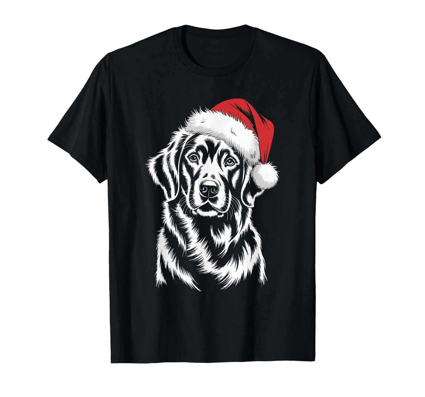 Golden Retriever Dog Santa Hat Christmas Pajama Men Women T-Shirt