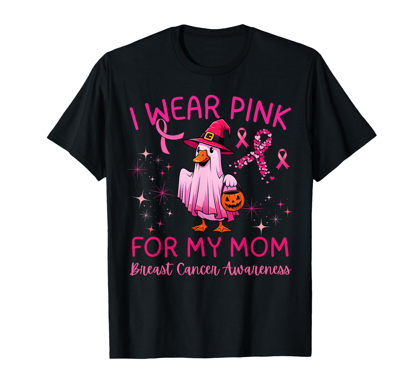 I Wear Pink for My Mom Breast Cancer Awareness tee Kid Women T-Shirt