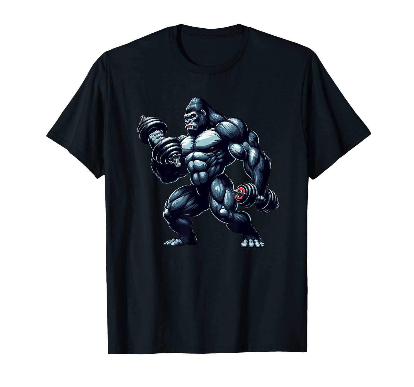 Gorilla Bodybuilder Gym Weightlifting Tee Workout Motivation T-Shirt