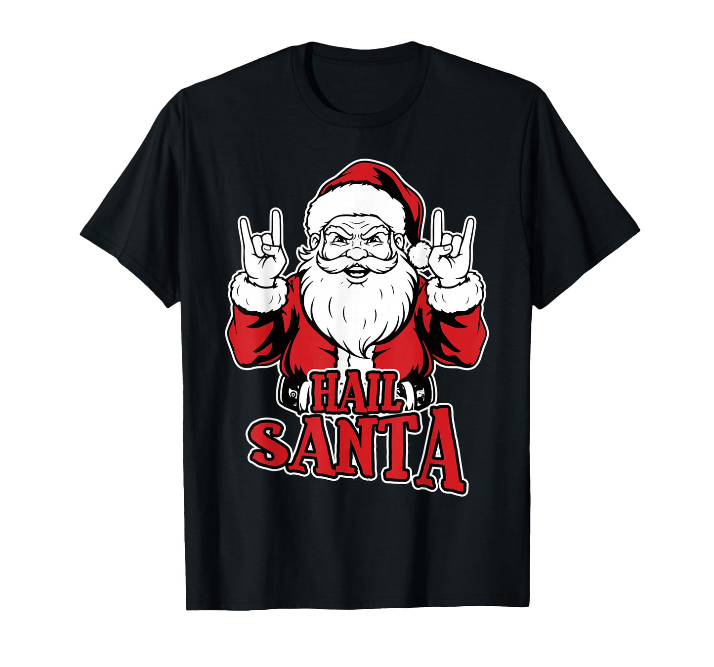 Hail Santa Funny Santa Clause Solstice Metal Christmas T-Shirt
