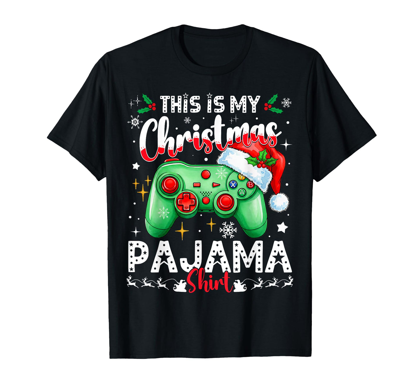 This is My Christmas Pajama Video Game Gamer Boys Teens T-Shirt