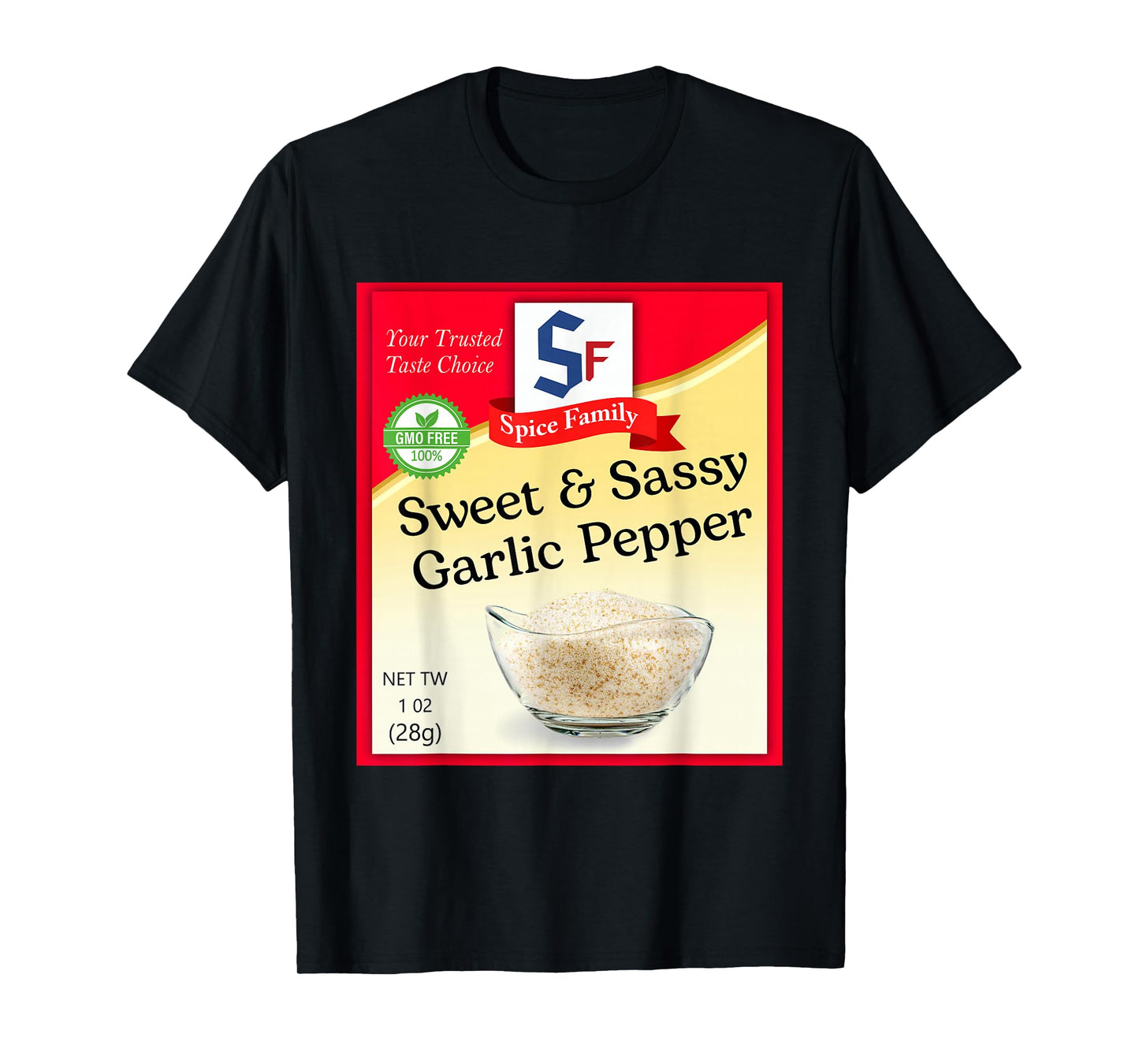 Sweet & Sassy Garlic Pepper Condiment Costume Holiday T-Shirt