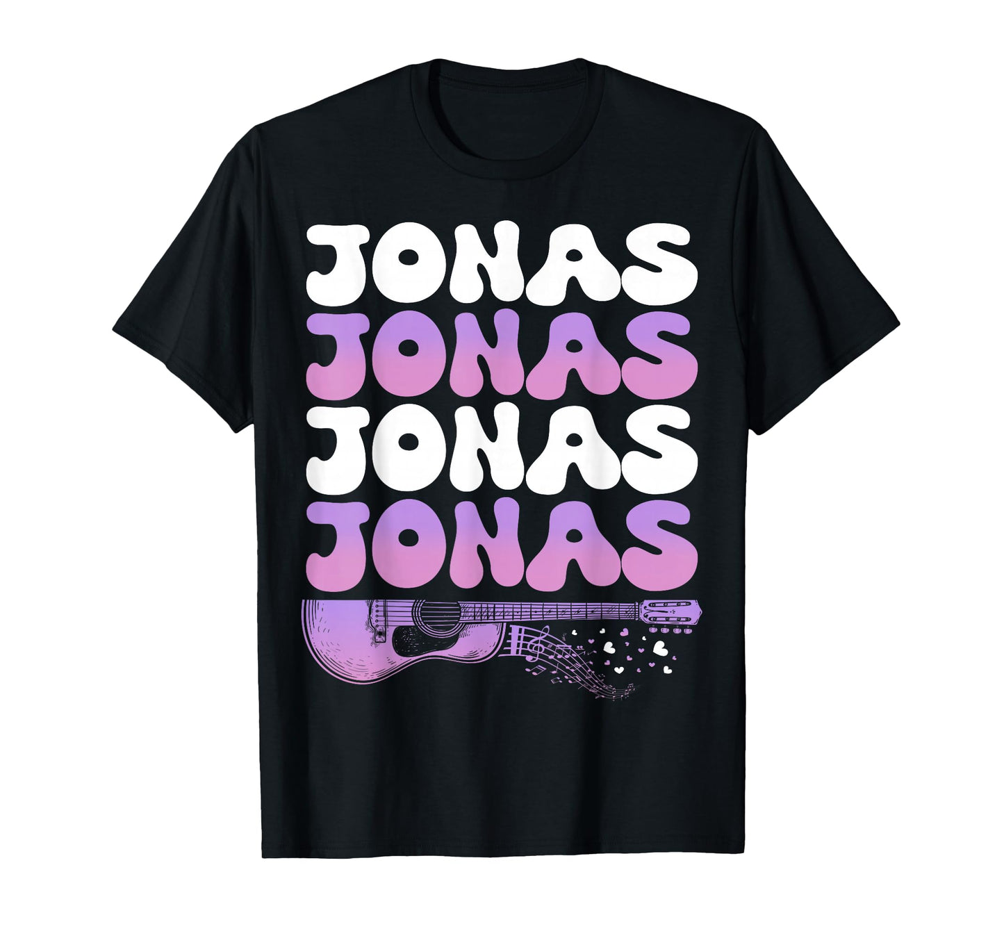 Retro Jonas First Name I Love Jonas 80's Groovy T-Shirt