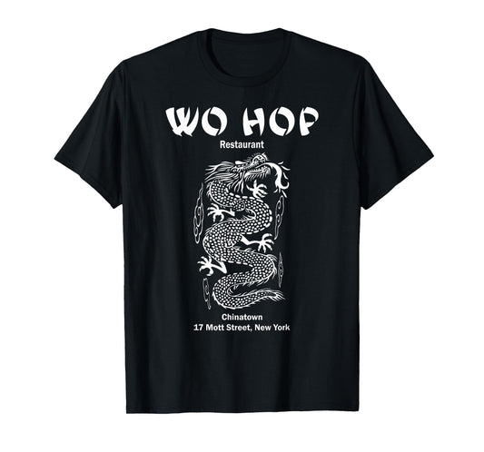 Wo hop Restaurant Chinatown, Serpent Dragon Vintage T-Shirt
