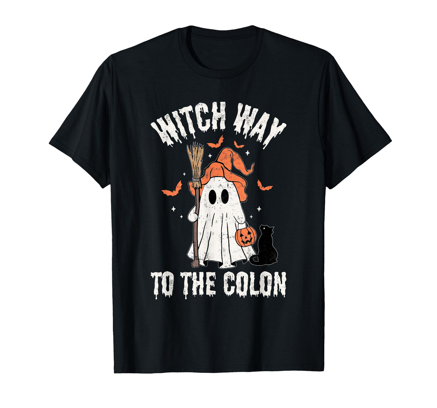 Witch Way To The Colon Gastrointestinal Endo Nurse Halloween T-Shirt