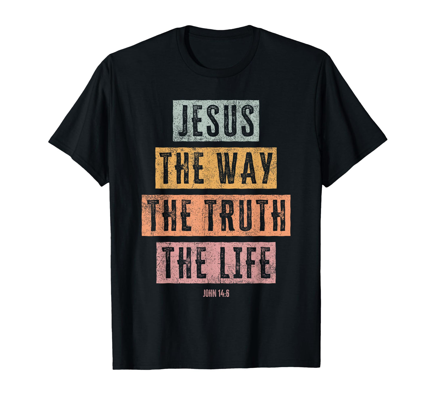 Christian T Shirt Women Men Kids Jesus The Way Truth Life T-Shirt