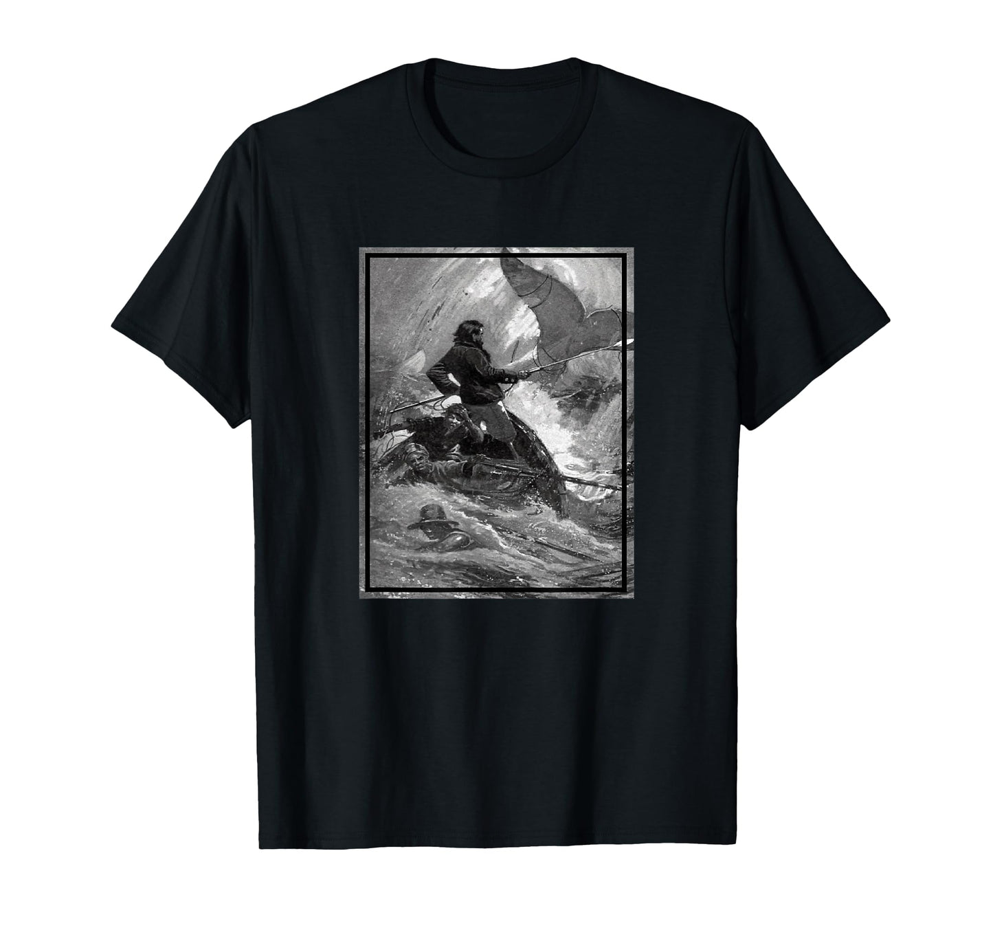 Captain Ahab in His Final Chase with Moby Dick (1902) T-Shirt