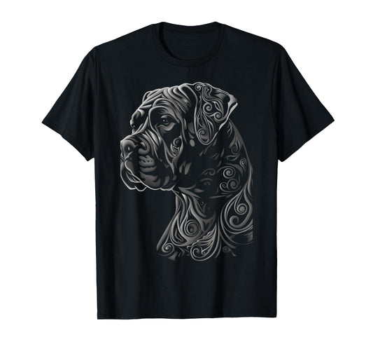 Cane Corso Dog Tribal Vintage Retro Graphic Men Women Kids T-Shirt