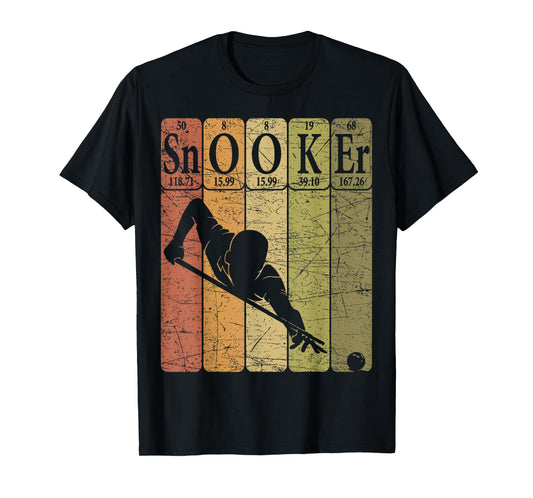 Snooker Periodic Table Elements Pool Player Pool Billiard T-Shirt