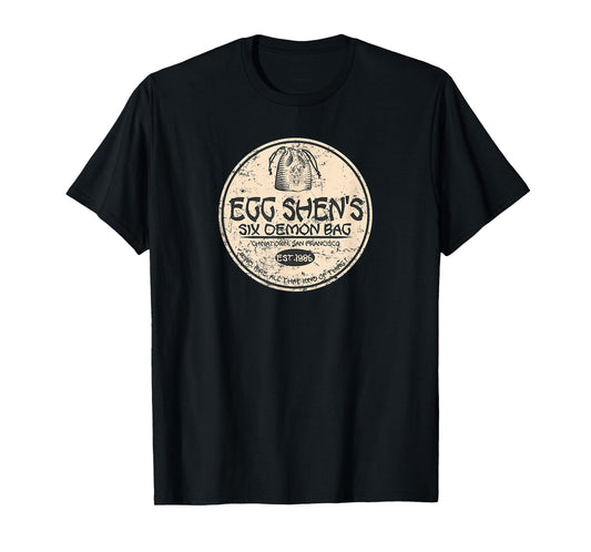 Egg Shen Retro Vintage Movie Outfits Six-Demon Bag Funny T-Shirt