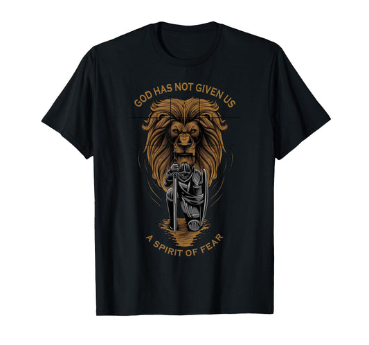 2 Timothy 1:7 Christian Faith Over Fear Religious Verse Gift T-Shirt