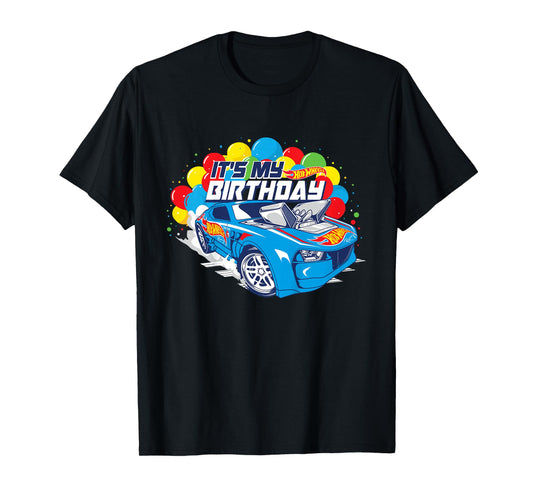 Kids Hot Wheels It's My Birthday Balloons T-Shirt