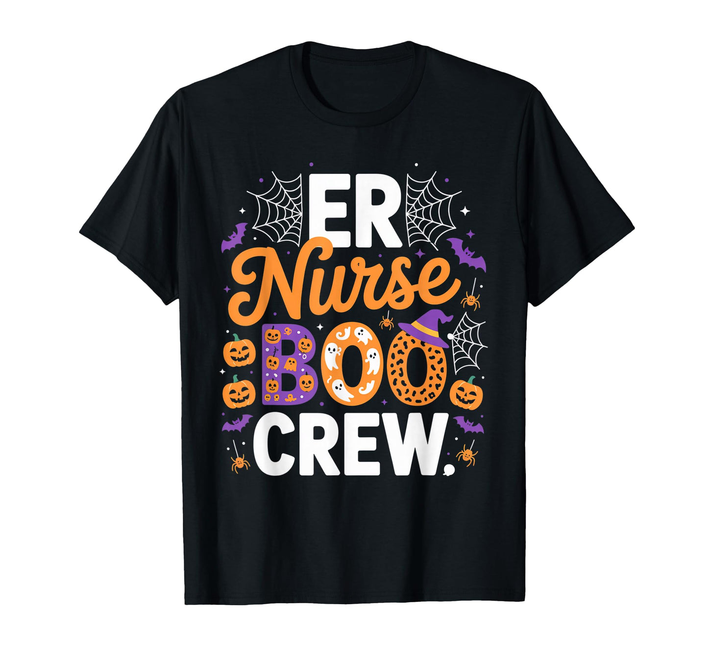 ER Nurse Boo Crew Halloween Spooky Outfit Emergency Staff T-Shirt
