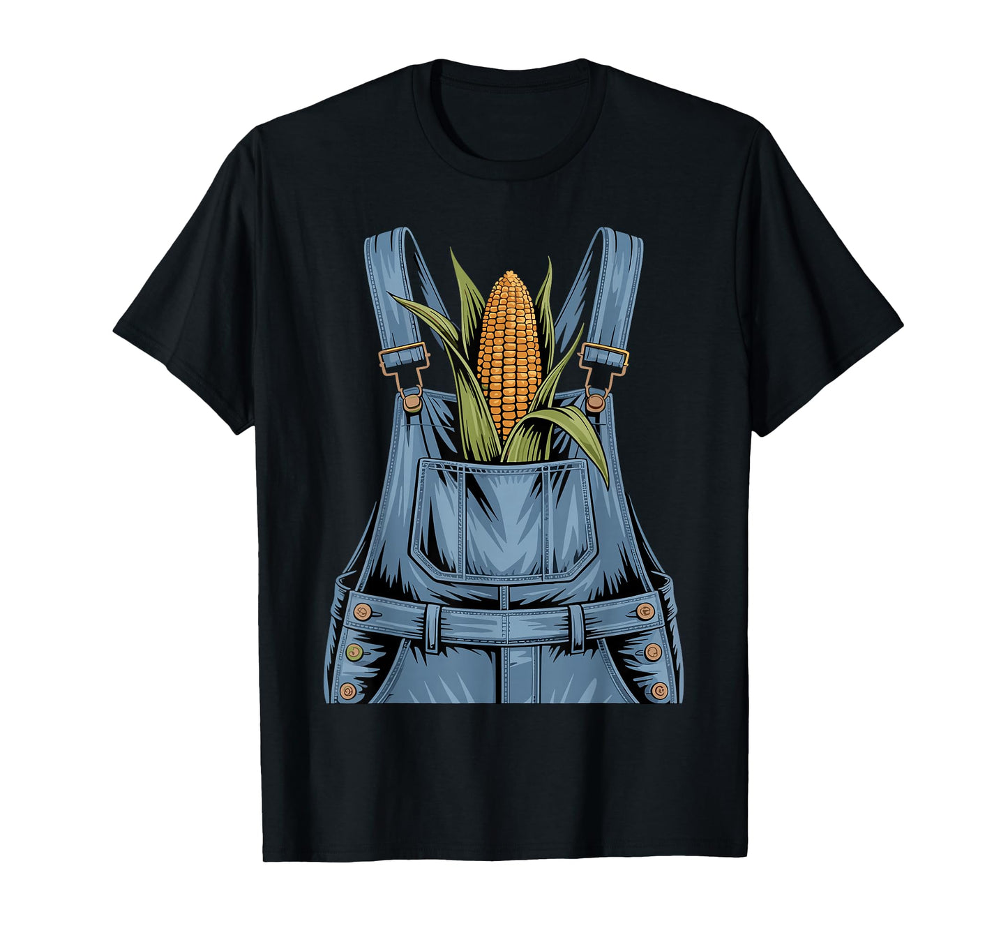 Halloween Overalls Corn Farm Costume Farmer Kids Men Women T-Shirt