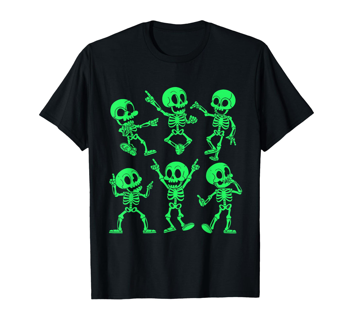 Dancing Skeletons Dance Challenge Girl Boys Kids Halloween T-Shirt