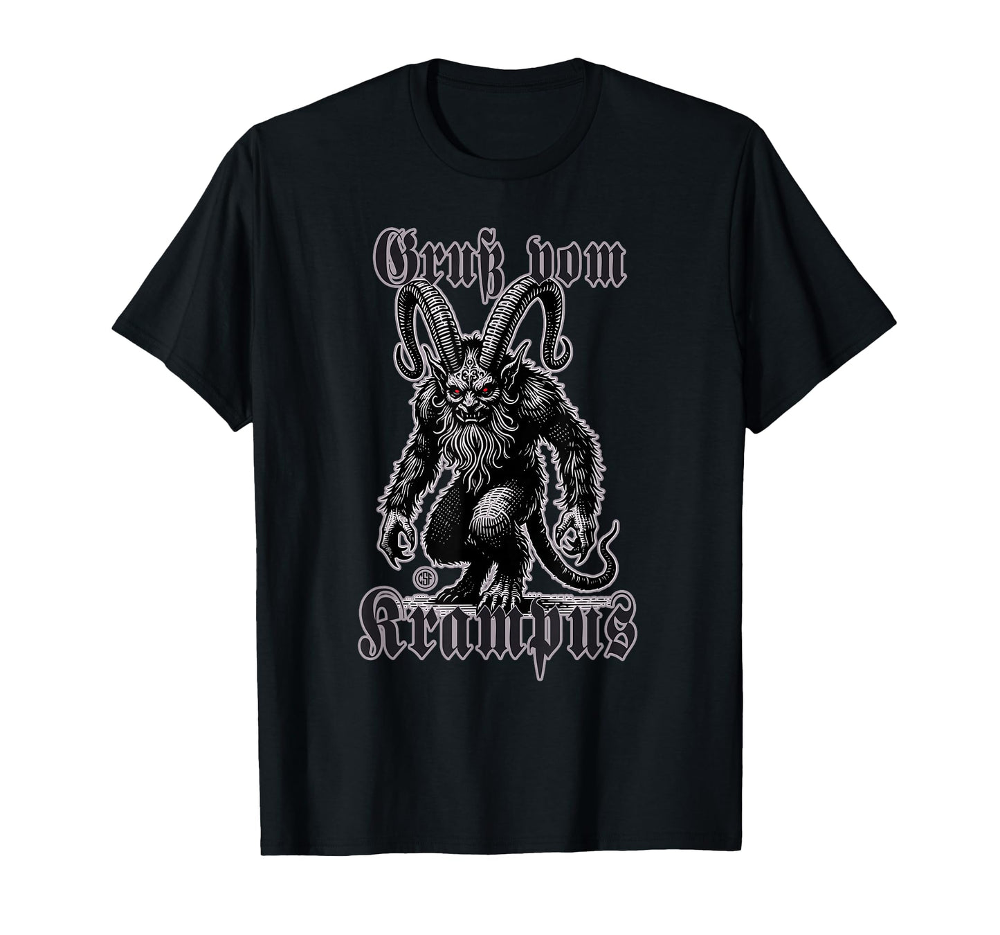 Greeting from Krampus Christmas Legend Figure T-Shirt