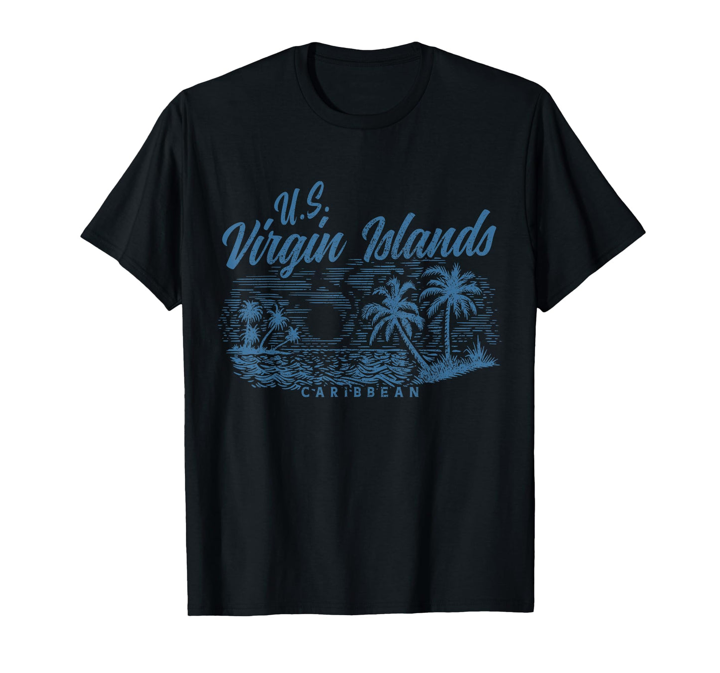 US Virgin Islands Pride Beach Vacation USVI Vintage Men Women T-Shirt