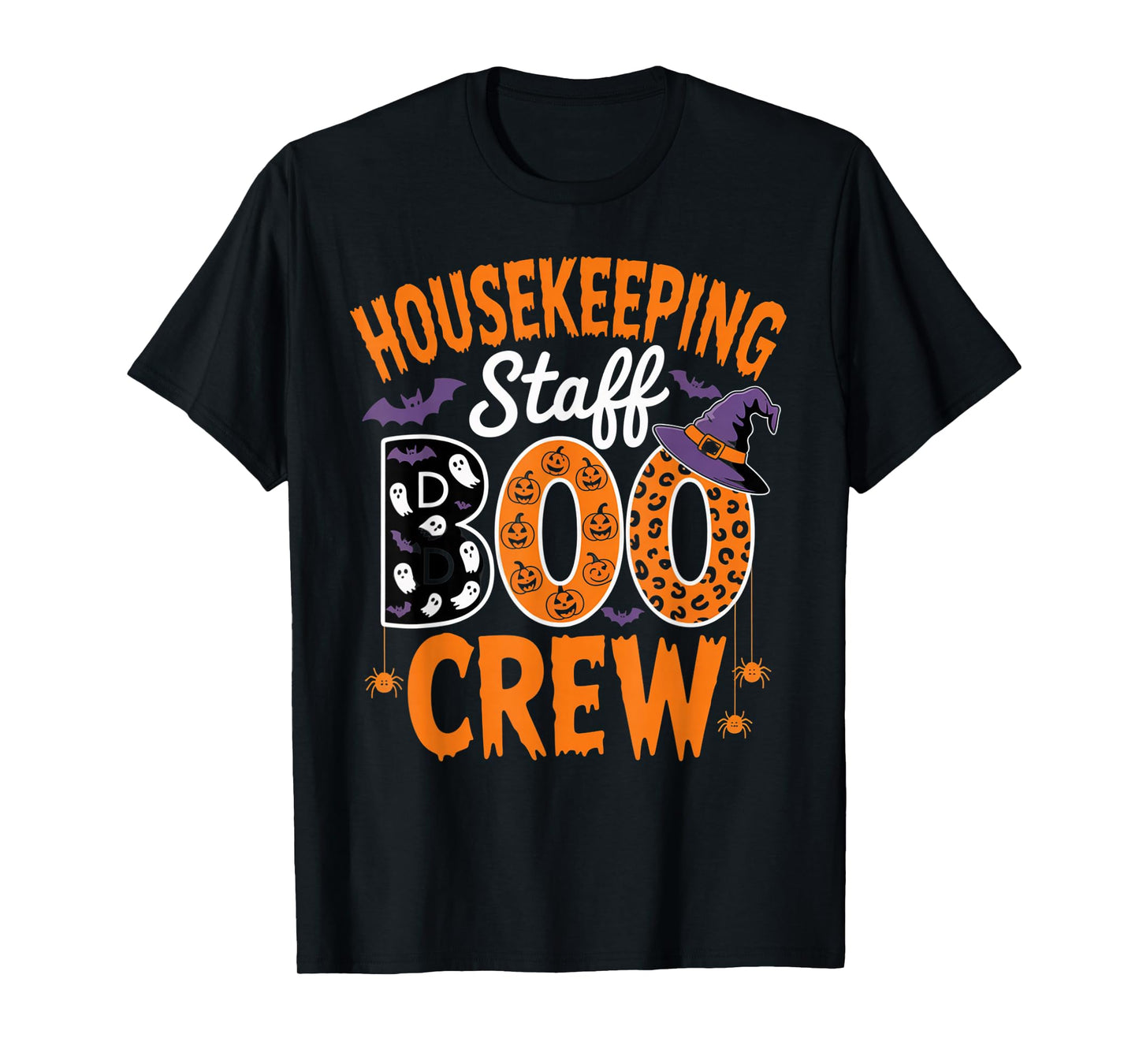 Housekeeping Staff Boo Crew Halloween Matching Spooky Outfit T-Shirt