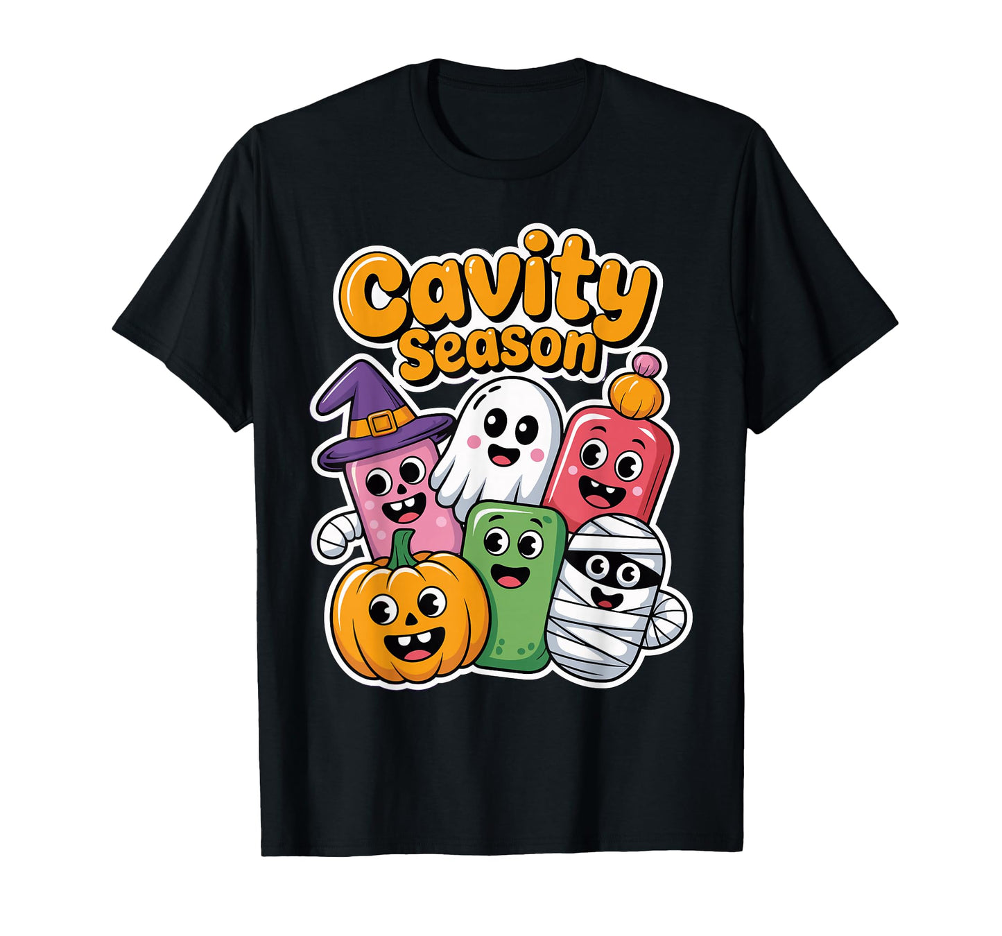 Halloween Cavity Season Spooky Candy Cuteness Parade Funny T-Shirt