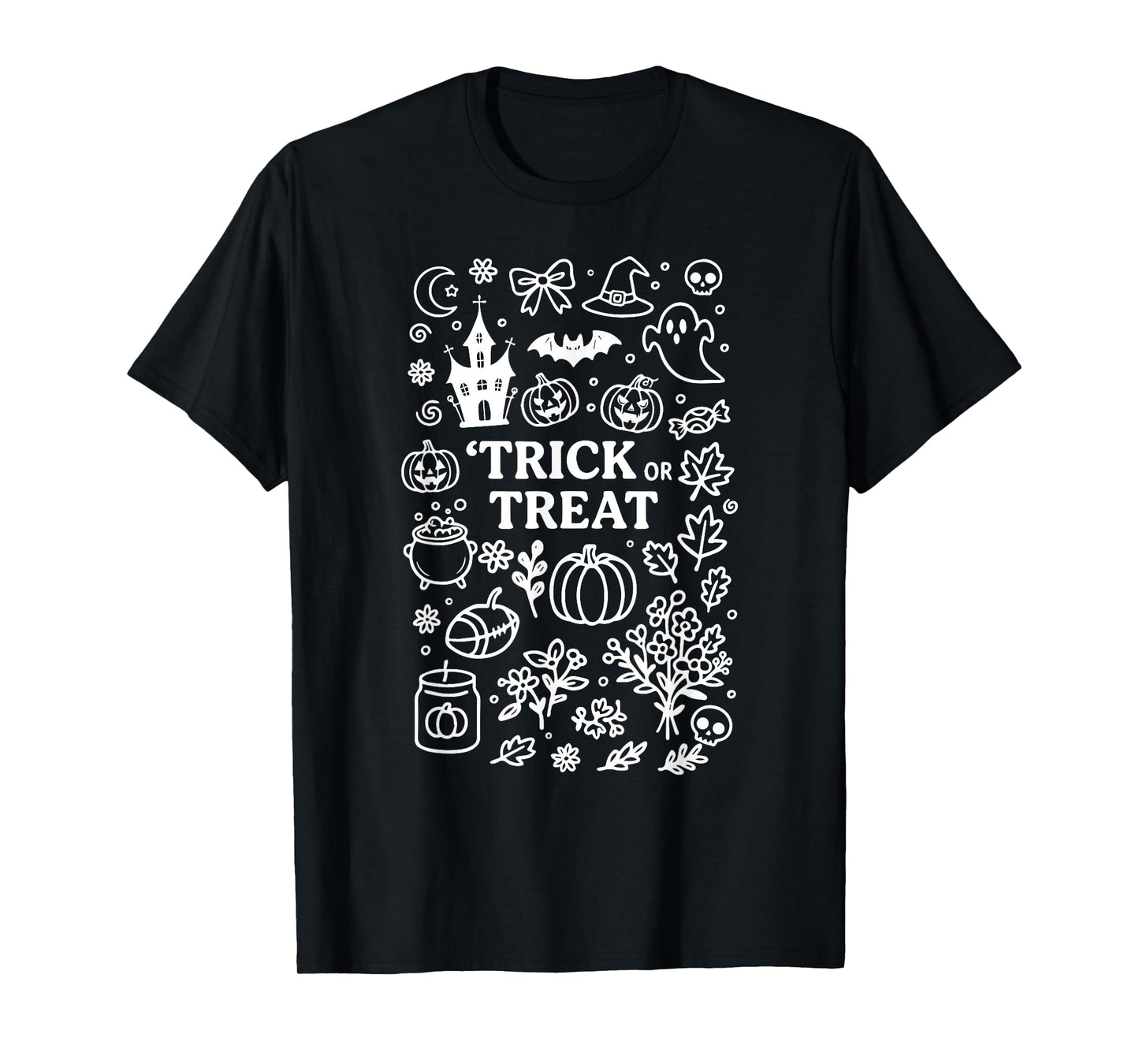Pumpkin Halloween Doodle Costume Halloween Costume T-Shirt