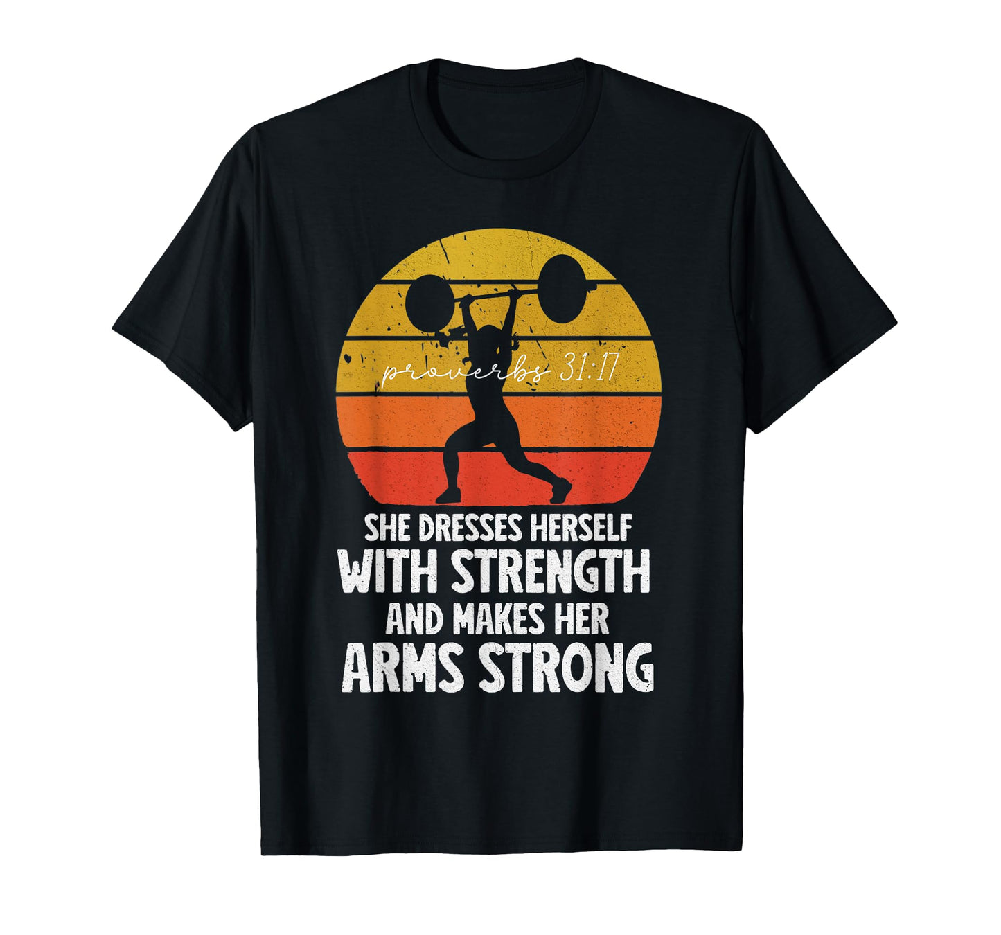 Christian Weightlifting Women's Lifting Workout Gym Retro T-Shirt