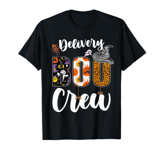 Delivery Boo Crew Halloween Match Driver T-Shirt
