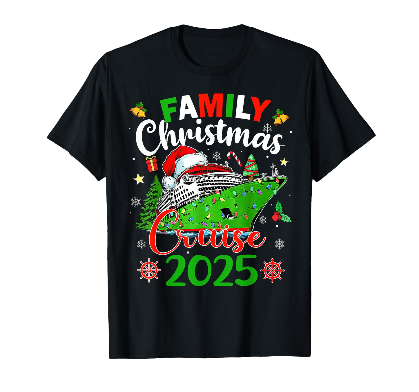 Family Christmas Cruise 2025 Matching Family Cruise Holiday T-Shirt