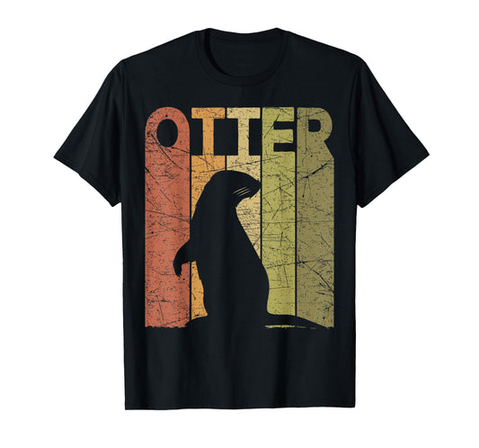 Otter Vintage Otter Lover Retro Sea Otter T-Shirt