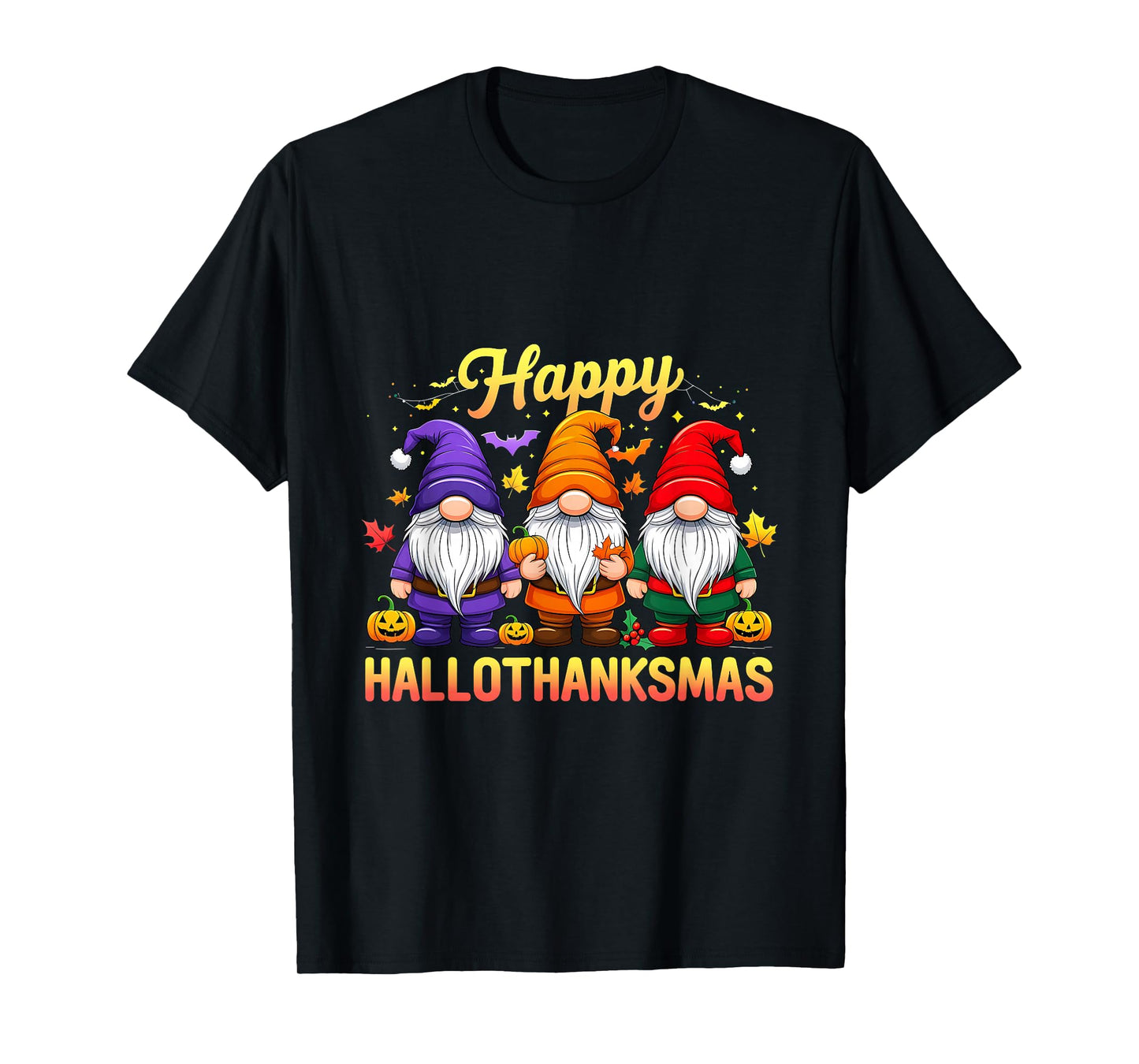Thanksmas Vintage Happy Hallothanksmas Halloween T-Shirt